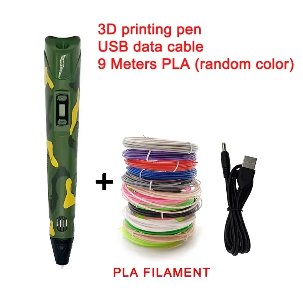 Creative 3D Printing Pen with Safe Filament for DIY Crafts and Artistic Drawing