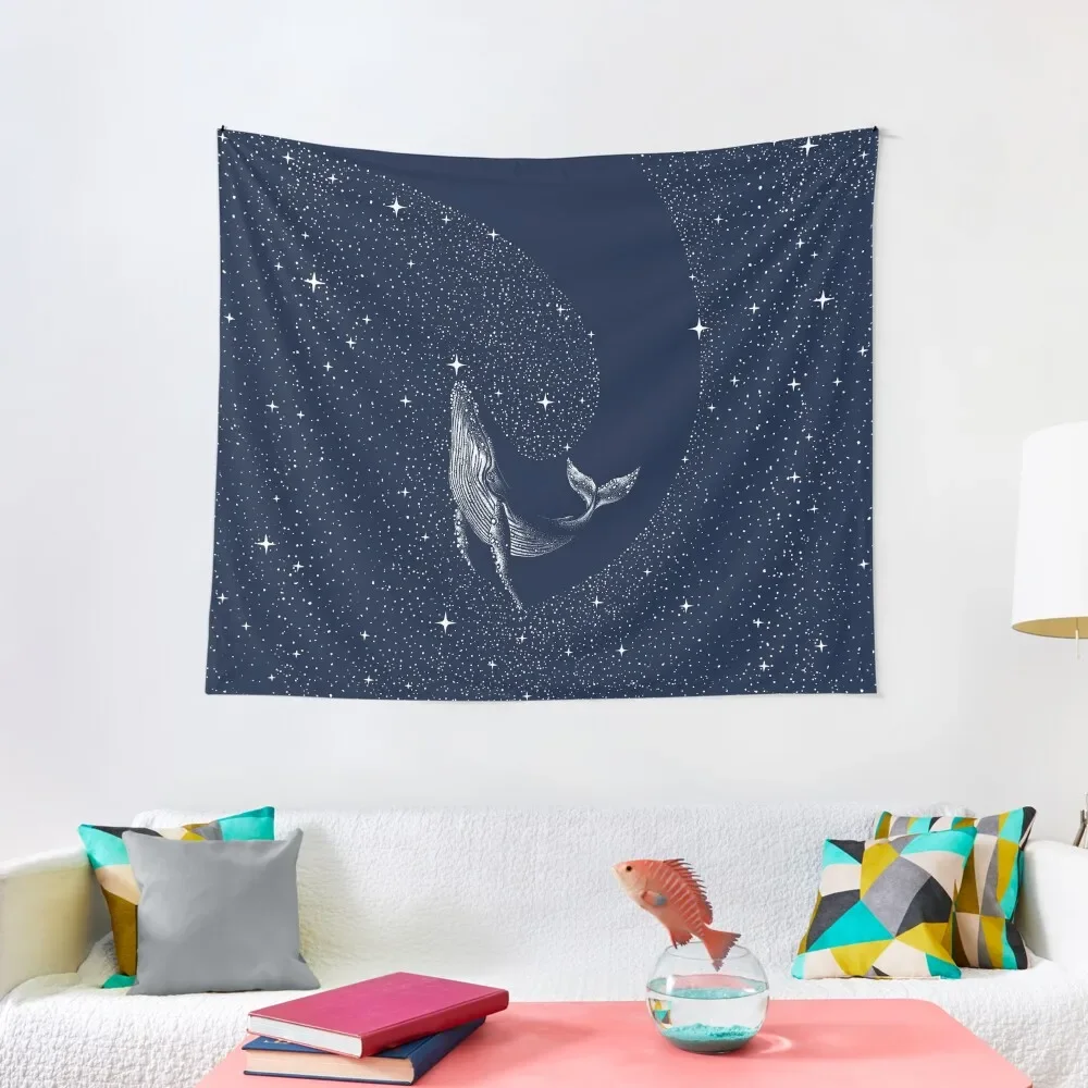 

starry whale Tapestry Decoration Aesthetic Wall Coverings Wallpapers Home Decor Aesthetic Room Decor Korean Tapestry