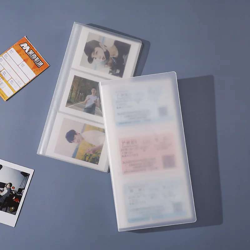 80/160 Pockets Transparen Photo Film Album Storage Book For Fujifilm Instax Wide 300 210 Film 5 Inch Photos photo film album