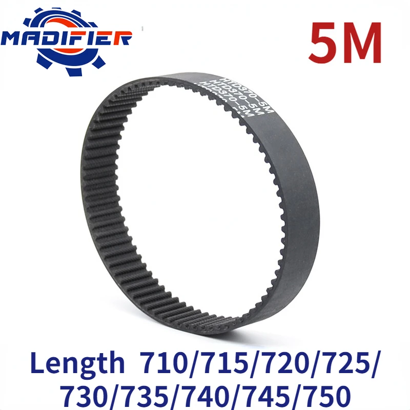 

GKTOOLS 5M Width 10/15/20/25/30mm Closed Loop Rubber Timing Belt Length 710/715/720/725/730/735/740/745/750mm