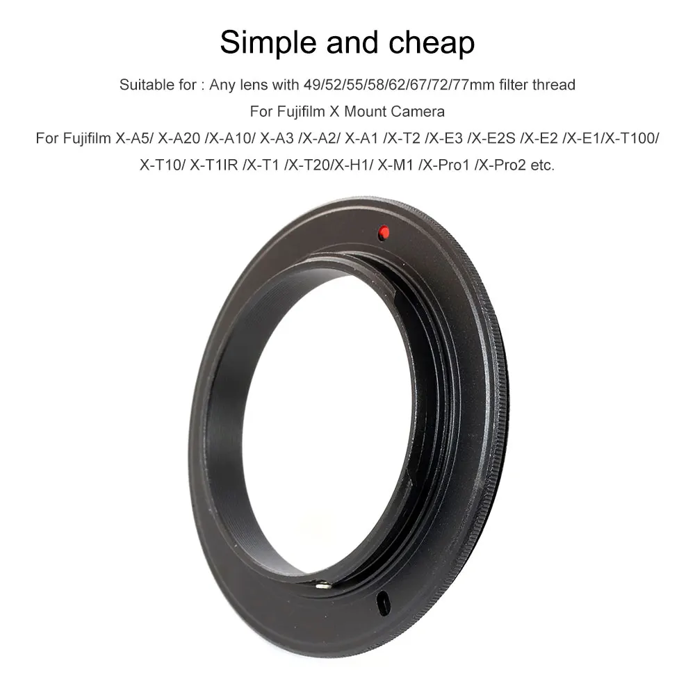 Fujifilm X Mount Macro Reverse Adapter Ring
