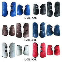4Pcs Horses Boots Leg Protective Shockproof Support Multifunction Leg Wraps Guard for Jumping Training Equestrian Equipment 1