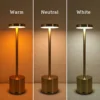 USB Design Akumulatorowa lampka nocna LED do sypialni na stolik nocny do domu Dekoracja stołu w restauracji Bezprzewodowa 6