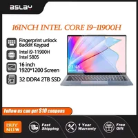 Gaming Laptop 16inch Intel Core I9-11900H/5805 32 RAM 2TB SSD DDR4 Window11 HD Camera 8 Cores 16 Threads Portable Computer PC 1
