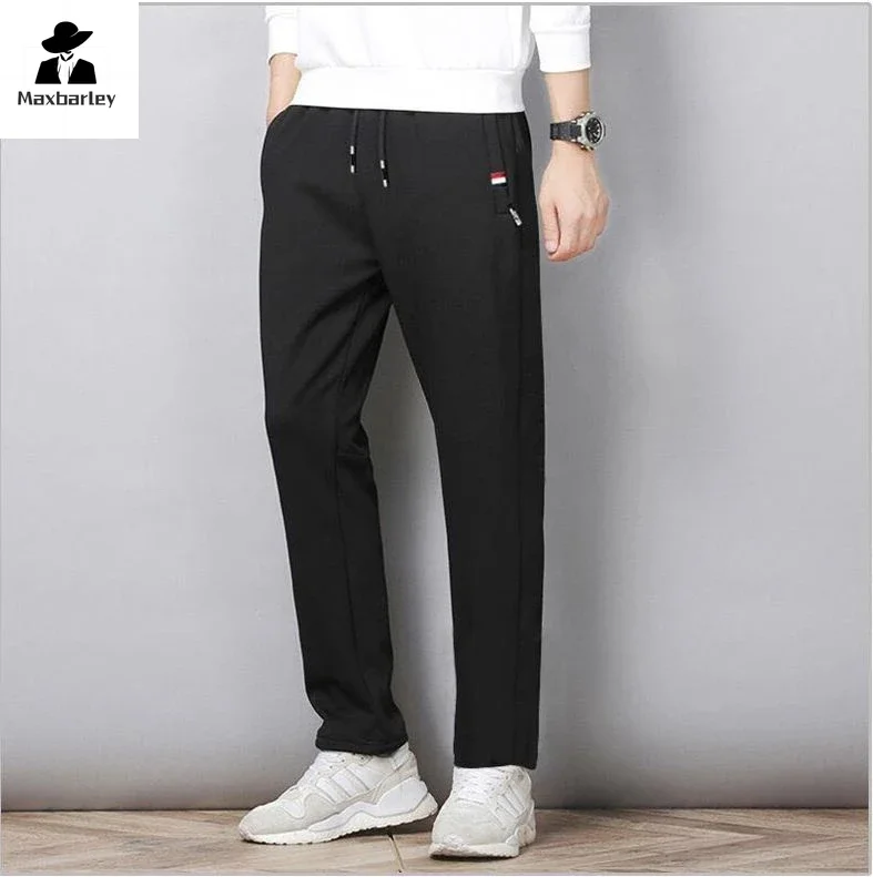 Autumn Pants Men Fitness Sportswear Tracksuit Elastic Waist Sweatpants Cotton Trousers Loose Gyms Jogger Track Pants Mens M-8XL sport jogging trousers,fleece sweatpants