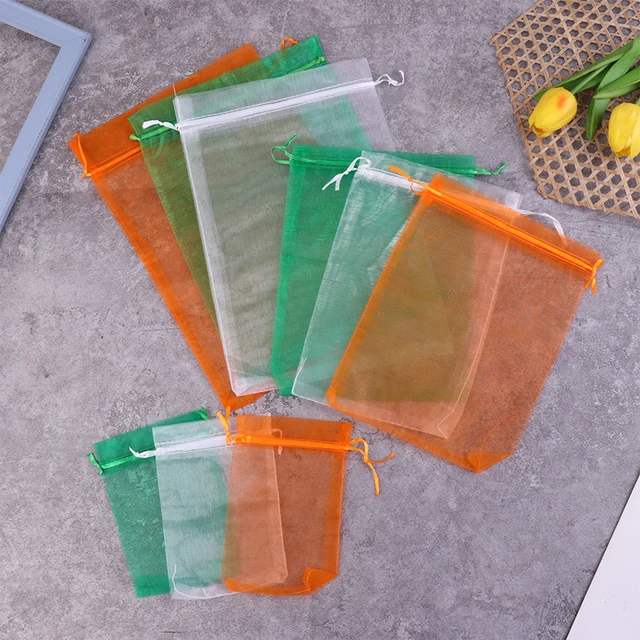 10Db S/M/L Védelmi Táska Kártevőirtó Növényi És Gyümölcs Madárbiztos Hálózsák Eper Szőlőültetvény-Zsákoló Háló Burkolat