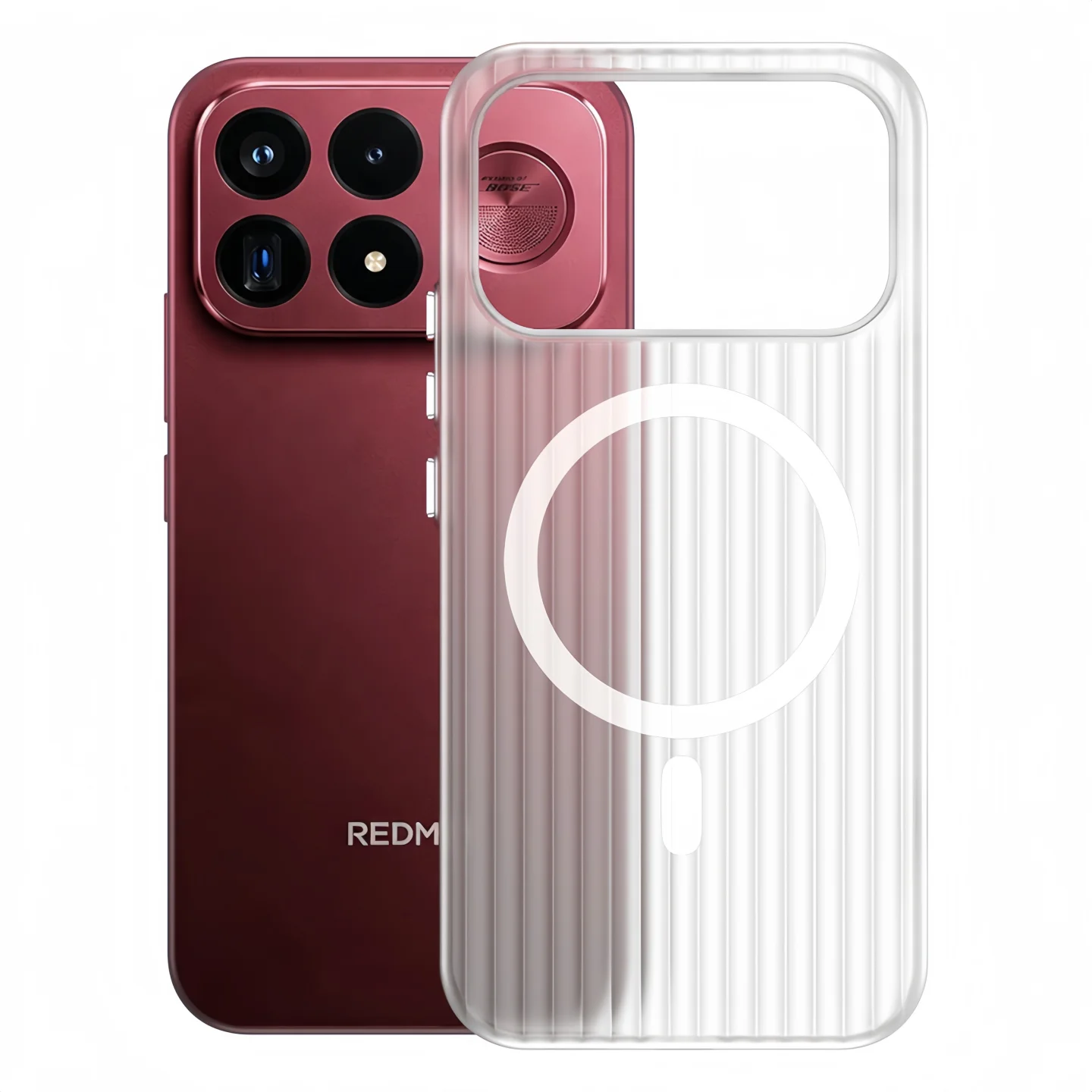 Corrugated Ice Mist Magnetic Anti-Drop PC Case