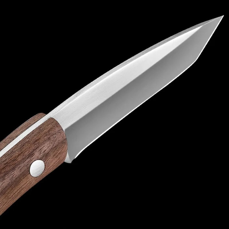 Kitchen Knife Kitchen Knives Wooden Handle Fruit Knife Kitchen Sharp Meat Cleaver Stainless Steel Vegetable Slicing Knife Mini Paring kitchen knife,meat cleaver