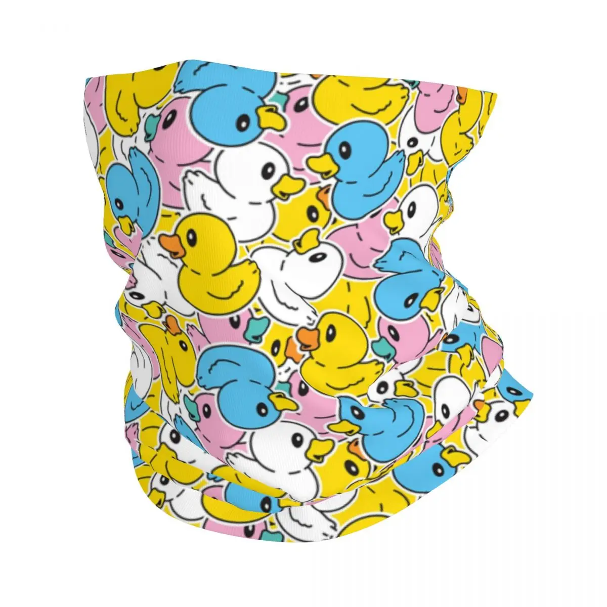 

Cute Cartoon Duck Shower Bandana Neck Gaiter UV Protection Face Scarf Cover Women Men Headwear Tube Balaclava