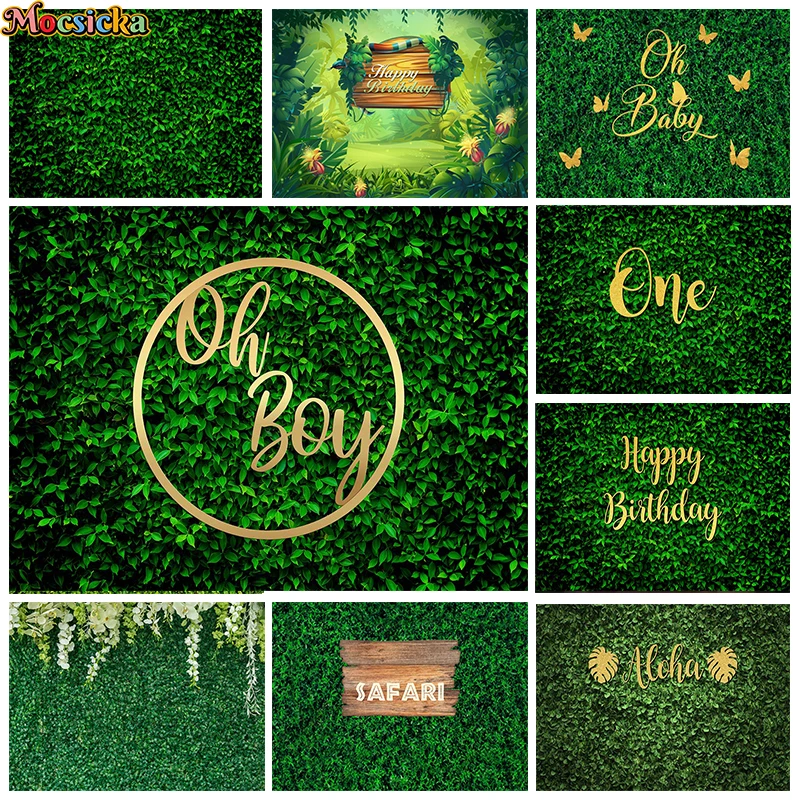 사진 촬영용 녹색 잎 벽 배경, 천연 잔디 식물, 부활절 용수철 배경, 결혼식 생일 장식,  사진 스튜디오