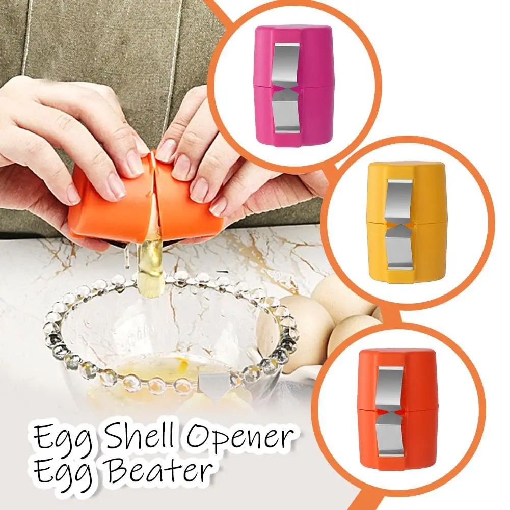 1/2pcs Egg Shell Opener Egg Cracker for Raw Eggs Hard Boiled Peeler Cube Separator Handheld Tool Kitchen Gadgets egg shell opener egg opener