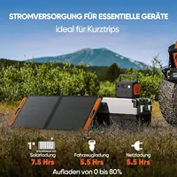 Panneau solaire pliable Jackery SolarSaga 100, module solaire pour Jackery Explorer 500/1000 V2 – module photovoltaïque 100W, système solaire pour le camping et le jardin 5