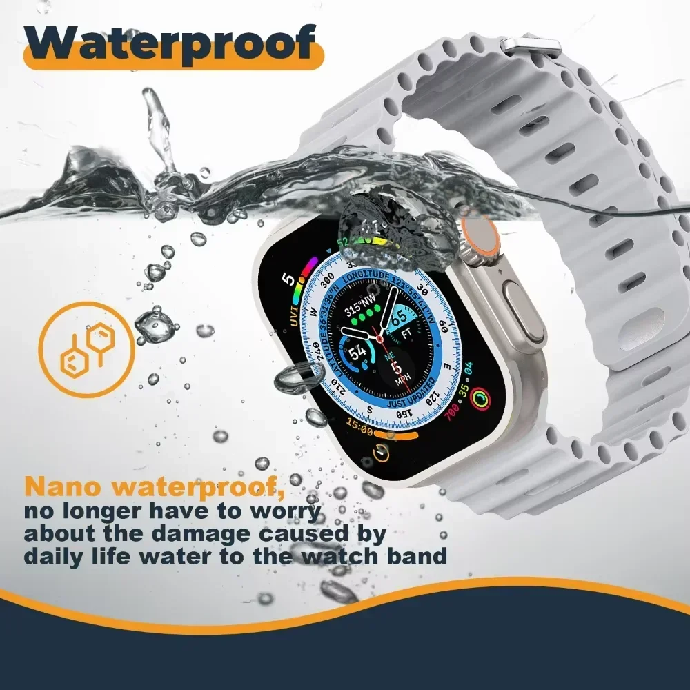 Ocean Silicone Strap for Smartwatch Sport Bracelet Wristband