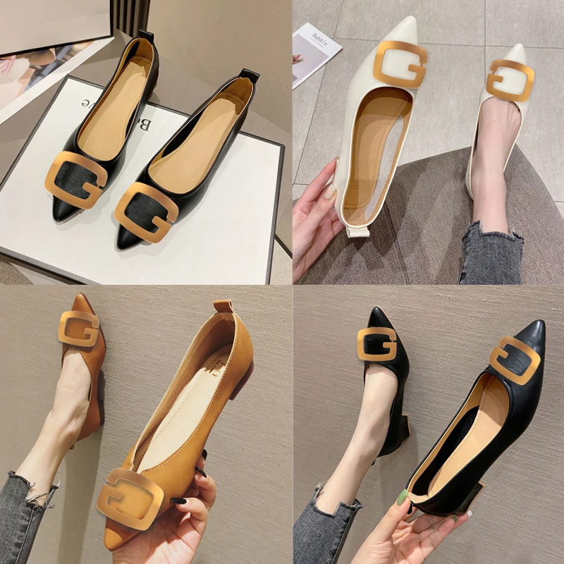 1Pc G-shaped Glossy Shoes Clip Gold Shoe Buckle High Heel Pump Flat Shoes Decor Shoes Decorations Charm Buckle