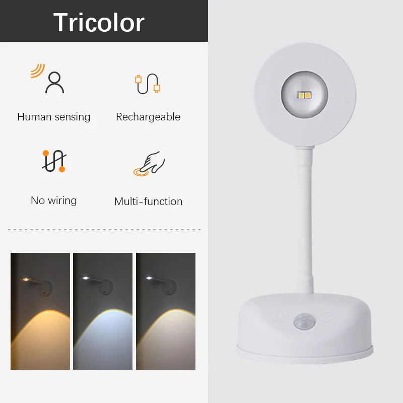 ضوء الليل محس حركة ضوء لاسلكي USB LED للمطبخ غرفة...