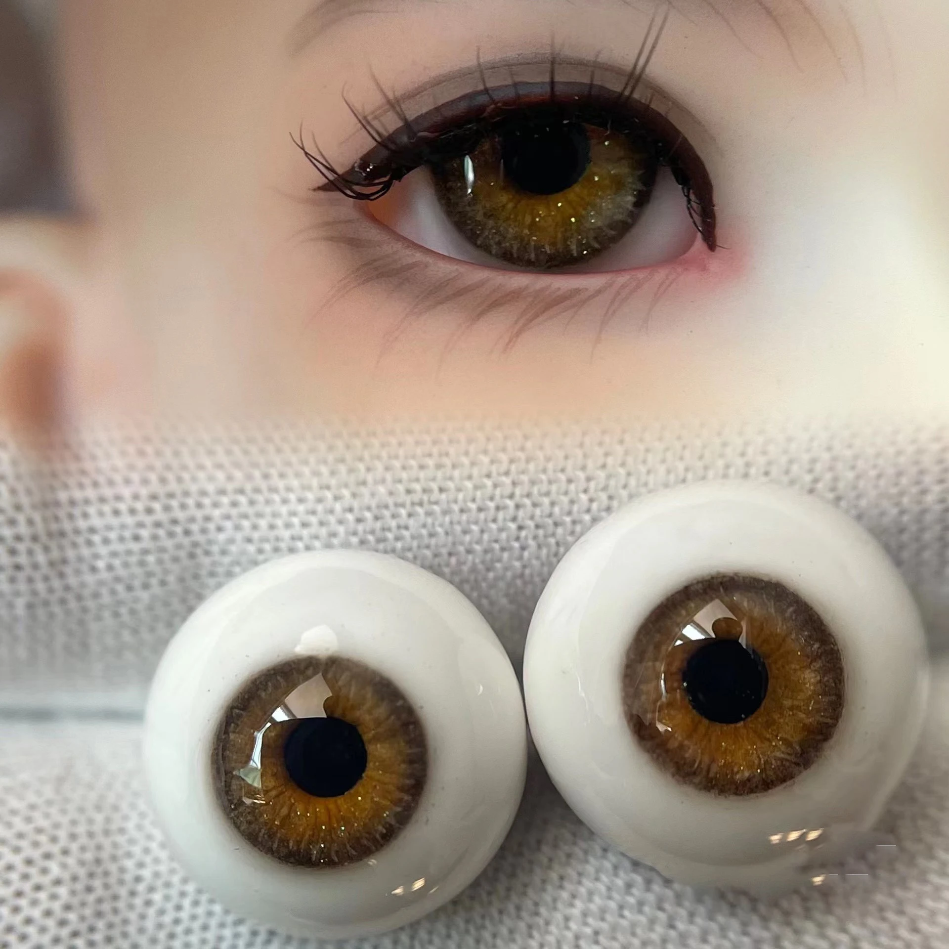 Neue BJD Harz Augen Lila Augen Puppe Zubehör Für 1/6 1/8 1/3 BJD Puppe DIY Handgemachte Augapfel 12mm/14mm/16mm/18mm – Detail 5
