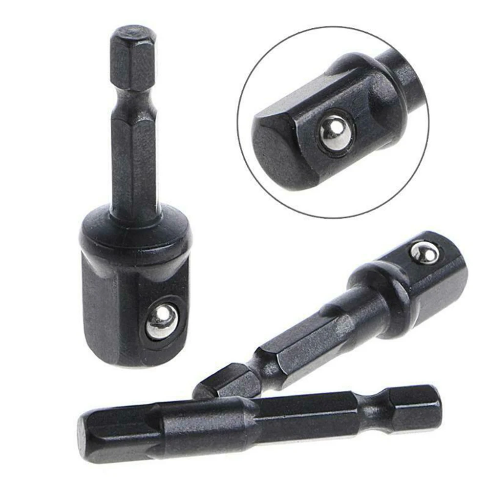 Hex Extensão Haste para Chave De Fenda, Impacto Soquete Adaptador, Porca Soquetes Driver, Ferramenta Handle, 1/4 