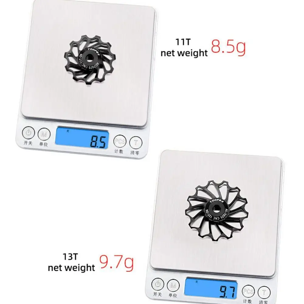 Description Picture 3 of item11T/13T Bicycle Rear Derailleur Bearing AL7075 CNC Positive Negative Tooth Bike Rear Derailleur Pully Durable Ultra-quiet