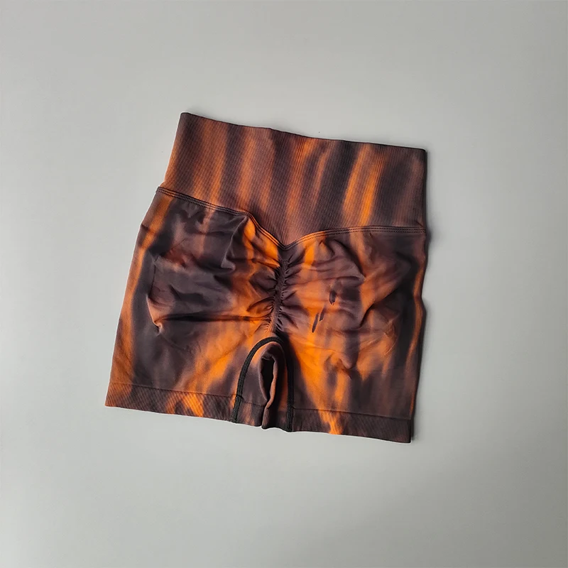 Aurora Fitness Shorts High Waist Abdomen Tightening Hip Showing