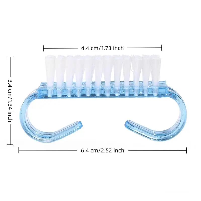 10/20Pcs Plastic Soft Nail Cleaning Brush Nail Art Dust Gel Removal Manicure Pedicure Scrubbing Tool Finger Care