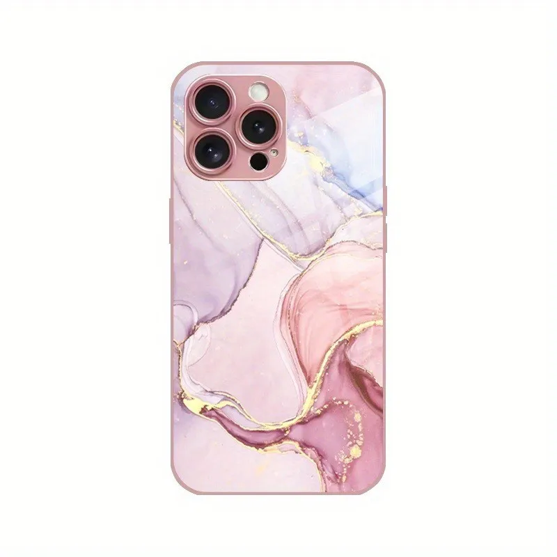 Creative Marble Pattern Tempered Glass Phone Case