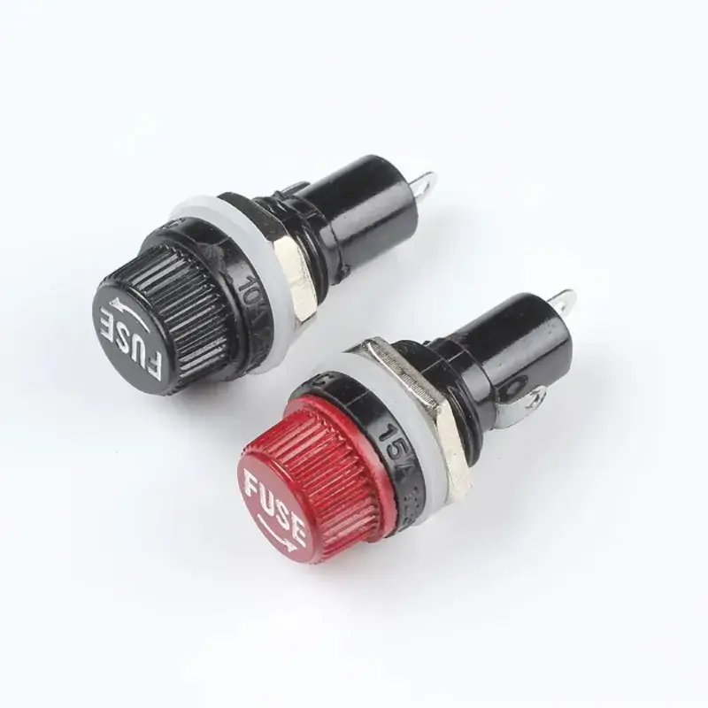 5Pcs 5x20 6X30mm Fuse Holders  Black Insurance Tube Socket Fuse Holder 10A 250V AC 15A 125V AC For 5*20 6*30MM Insurance Panel - Image 5