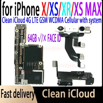 XR 64 Go avec FaceID-Carte mère-100% Go originale débloquée pour iPhone