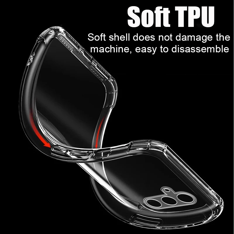 Clear Silicone Soft Phone Case - Sleek and Protective Cover