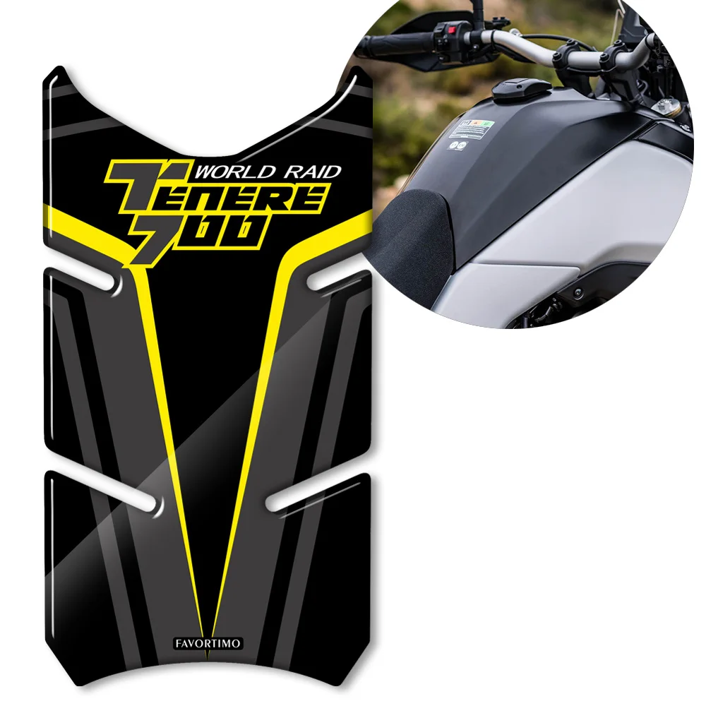 Motorcycle For YAMAHA Tenere 700 T700 XTZ 700  Decal  Side Fuel Tank 3D Stickers Waterproof Pad 2019 2020 2021