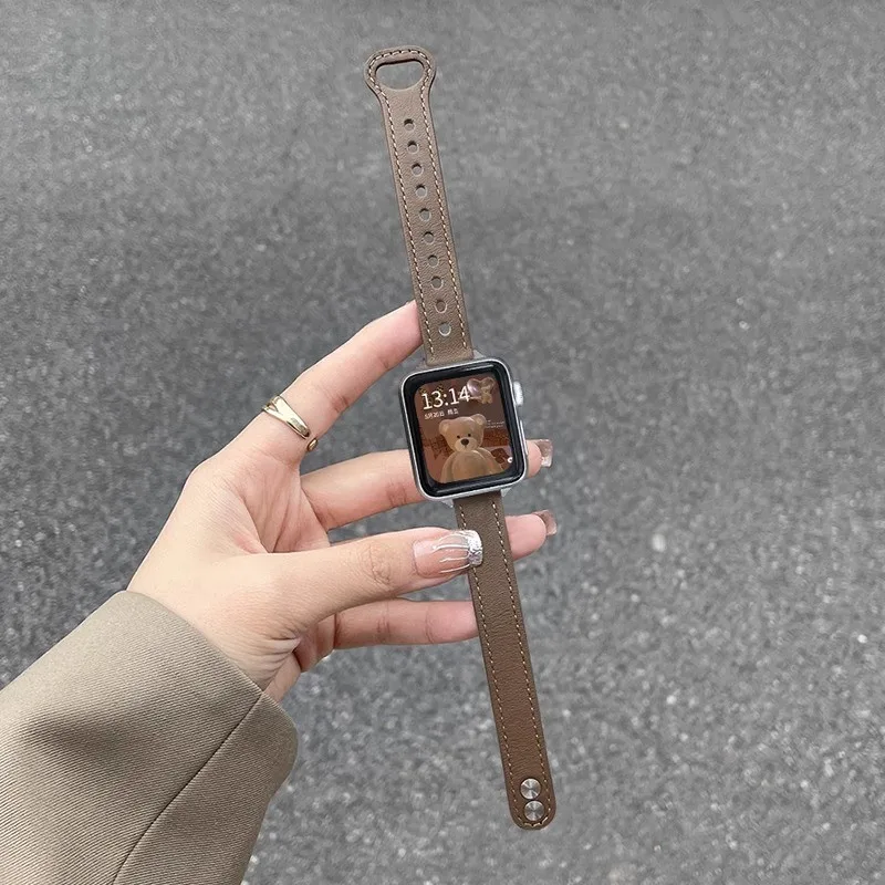ตัวเลือกสินค้า สายหนังแท้สุดเท่ ใส่ได้ทุกรุ่น Apple Watch