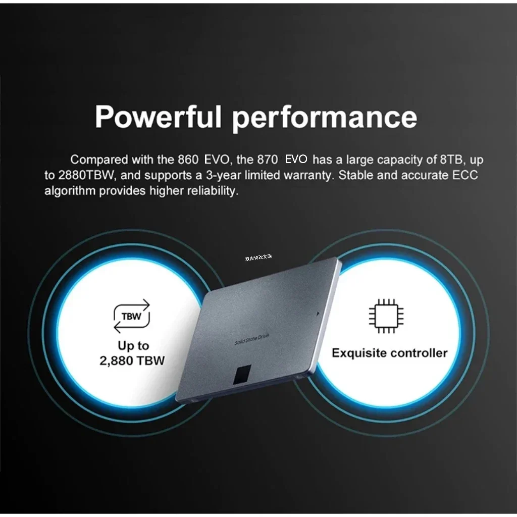 2024  SSD 870 EVO  ָ Ʈ ̺  ũ, PC ƮϿ Sata3 ϵ ̺ ũ, 4TB, 2TB, 1TB, 2.5 ġ, ǰ