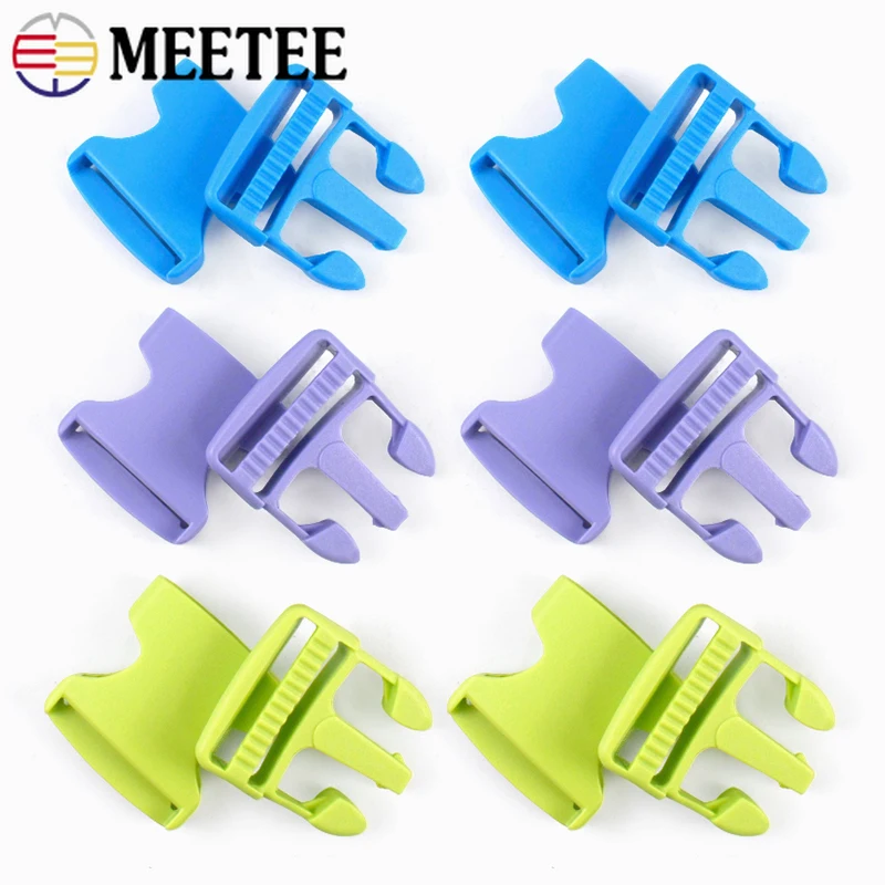 20Pcs 10-38mm 플라스틱 릴리스 버클 배낭 클립 걸쇠 가방 스트랩 사이드 조정 버클 애완 동물 칼라 벨트 후크 DIY 가방 액세서리