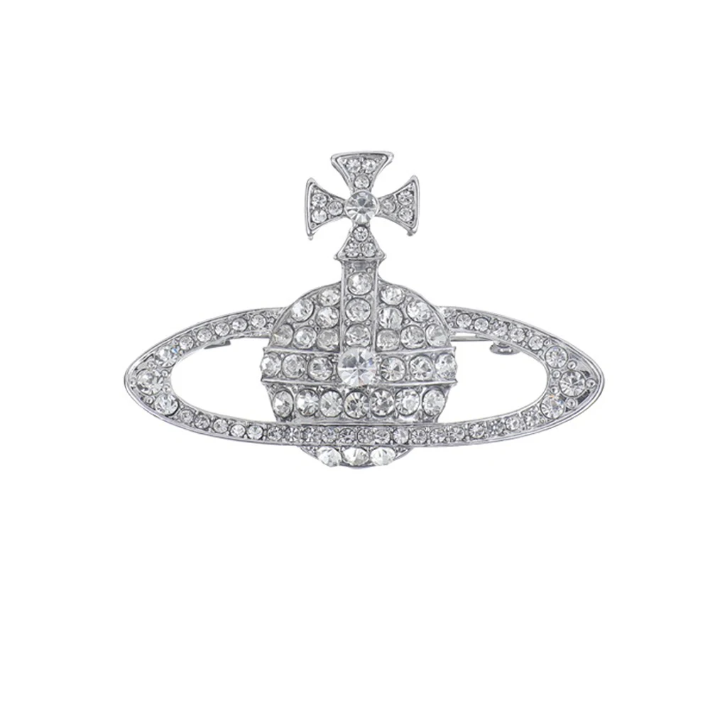 Luxury Brooch Cristal Gemstone Rhinestone Clothing Accessories Women Goth Shiny Trendy 2024 Original Stylish Metal Pins Jewelry