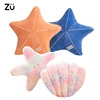 ZU Under Sea Theme Cute Shell Starfish Plush Pillow Sea Star Soft Stuffed Toys Kawaii Pink Room Party Decor 1