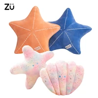 ZU Under Sea Theme Cute Shell Starfish Plush Pillow Sea Star Soft Stuffed Toys Kawaii Pink Room Party Decor 1