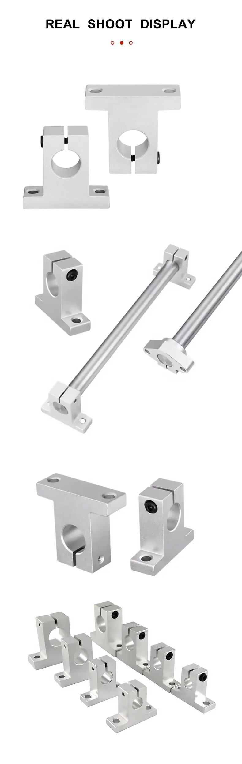 Platzsparende SK8 Vertikale Linearwellenhalterung Kompakter Fixierhalter für 8mm Stangen – Detail 11