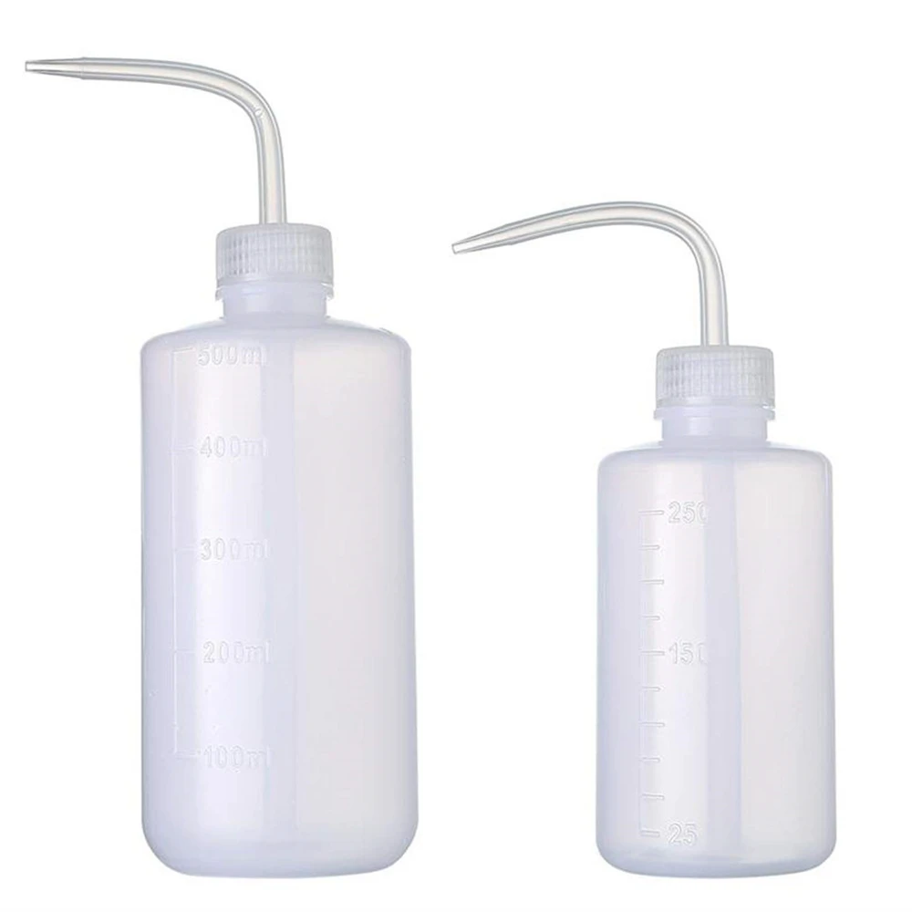 Tattoo Spray Bottle 250/500ml Plastic Safety Wash Bottles Lab Non-Spray Squeeze Bottle Accessories