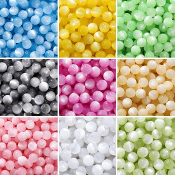 Resin Cat Eye Seed Beads 1