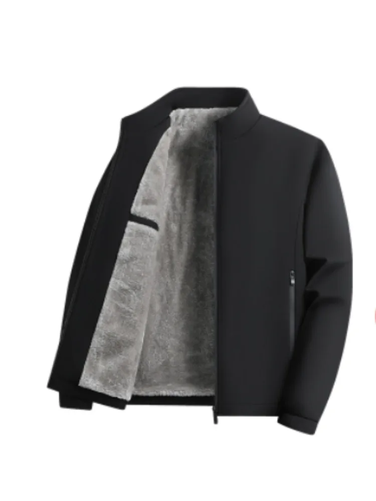 Nuova giacca da uomo Cappotto da lavoro Moda di alta qualità Abbigliamento casual da uomo Cappotti giacca da uomo con cerniera colletto alla coreana antivento