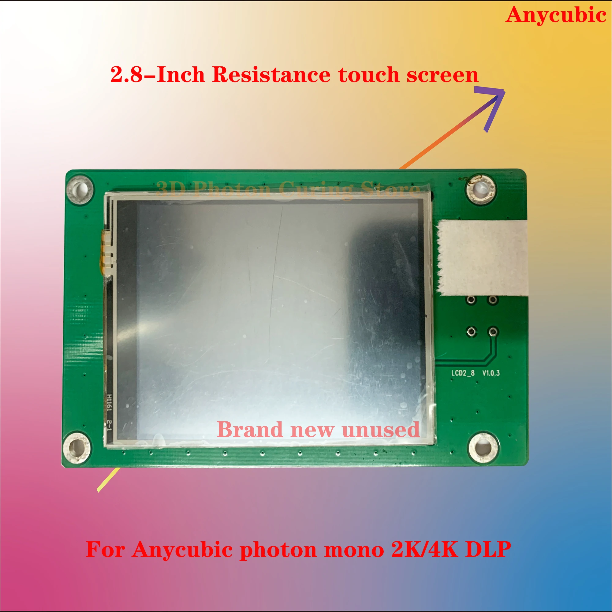 2.8-Inch Resistance Control touch screen  for Anycubic photon mono se 2K/4K dlp  operation touch  display screen