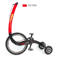 Three-wheeled sports car Seatless standing ultra-light folding half bike Unicycle