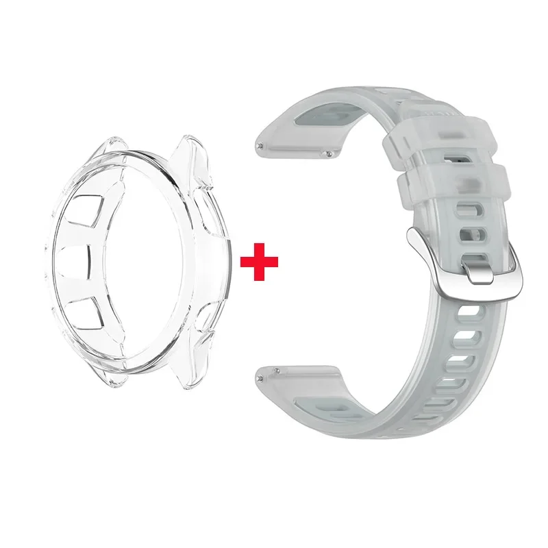 Dual Function Silicone Strap with Transparent Protective Case