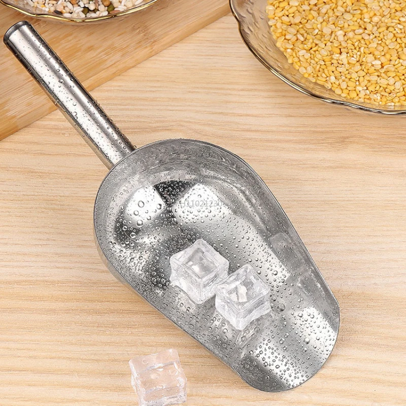 1pcs Aluminum Alloy Bar Candy Scoop Shovel for Round Bar Pub Home Ice Cubes Spice Candy Flour Nut Wedding Buffet ice cream scoop ice shovel scoop ice cube scoop