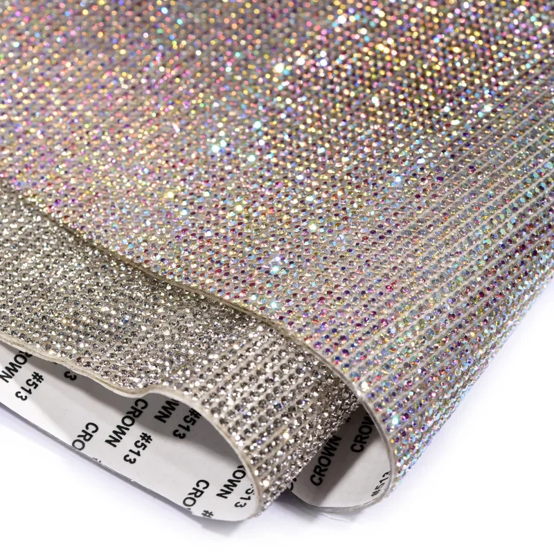 Rhinestone Stickers Crystal Rhinestones Rhinestone Crystals Glass Rhinestones Clear Glass Rhinestones Self-Adhesive Crystal Rhinestone Sticker Shiny Glass Rhinestone Ribbon Sticker For Arts/Crafts DIY Event Car Phone Shoes Decor