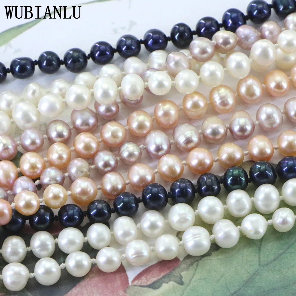 Natural White Pearl Fashion Necklaces & Pendants Natural 4-5mm 7