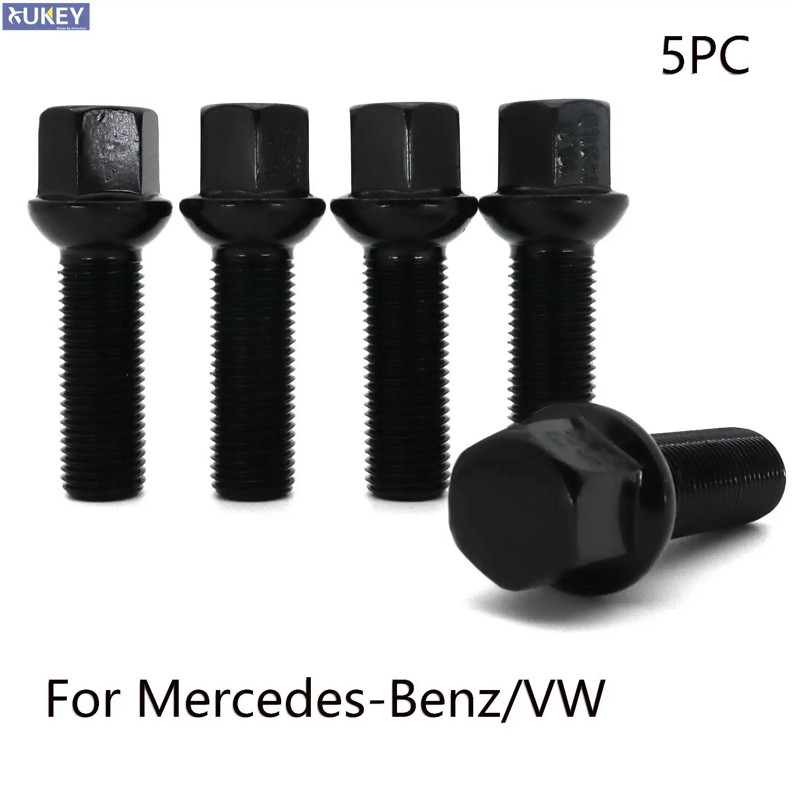 5X Bulloni Ruota Posteriore Auto Strumenti Ruota Auto Parti Di Camion Per Mercedes-Benz E200 E250 E280 E300 E320 Vw Cc Corrado Beetle M14 × 1.5 60Mm