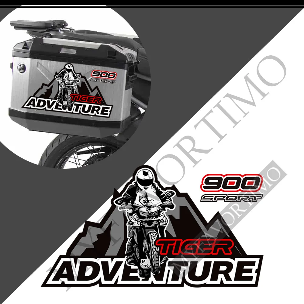 Per Triumph Tiger 660 800 850 900 1050 1200 Sport Adventure Adesivi Decalcomanie Serbatoio Pad Bagagliaio Valigie Valigie Custodie In Alluminio