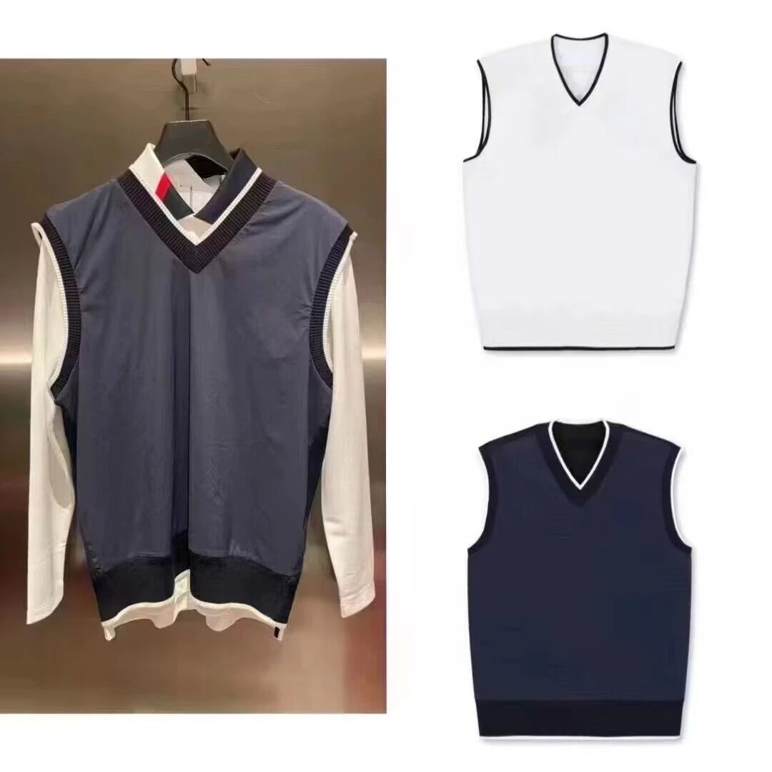 

Korean Golf Women's Soccer Jersey Outdoor Sports Polyester Vest Casual Autumn Fit Versatile Top Shirt