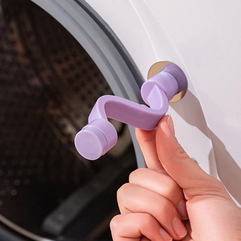 Silicone Washing Machine Door Safety Lock for Ventilated and Anti Mold Magnetic Laundry Keep Washer Door Open Clips