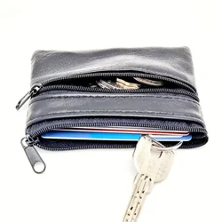 Premium PU Leather Unisex Coin Purse and Card Holder Wallet (Black)